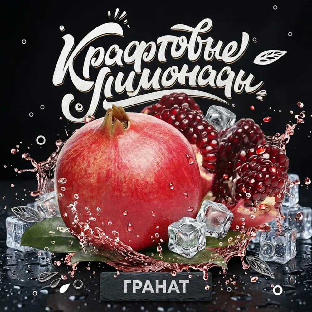 Напиток безалкогольный газированный низкокалорийный «Со вкусом граната» ("КРАФТОВЫЕ ЛИМОНАДЫ") PET-KEG 30 A