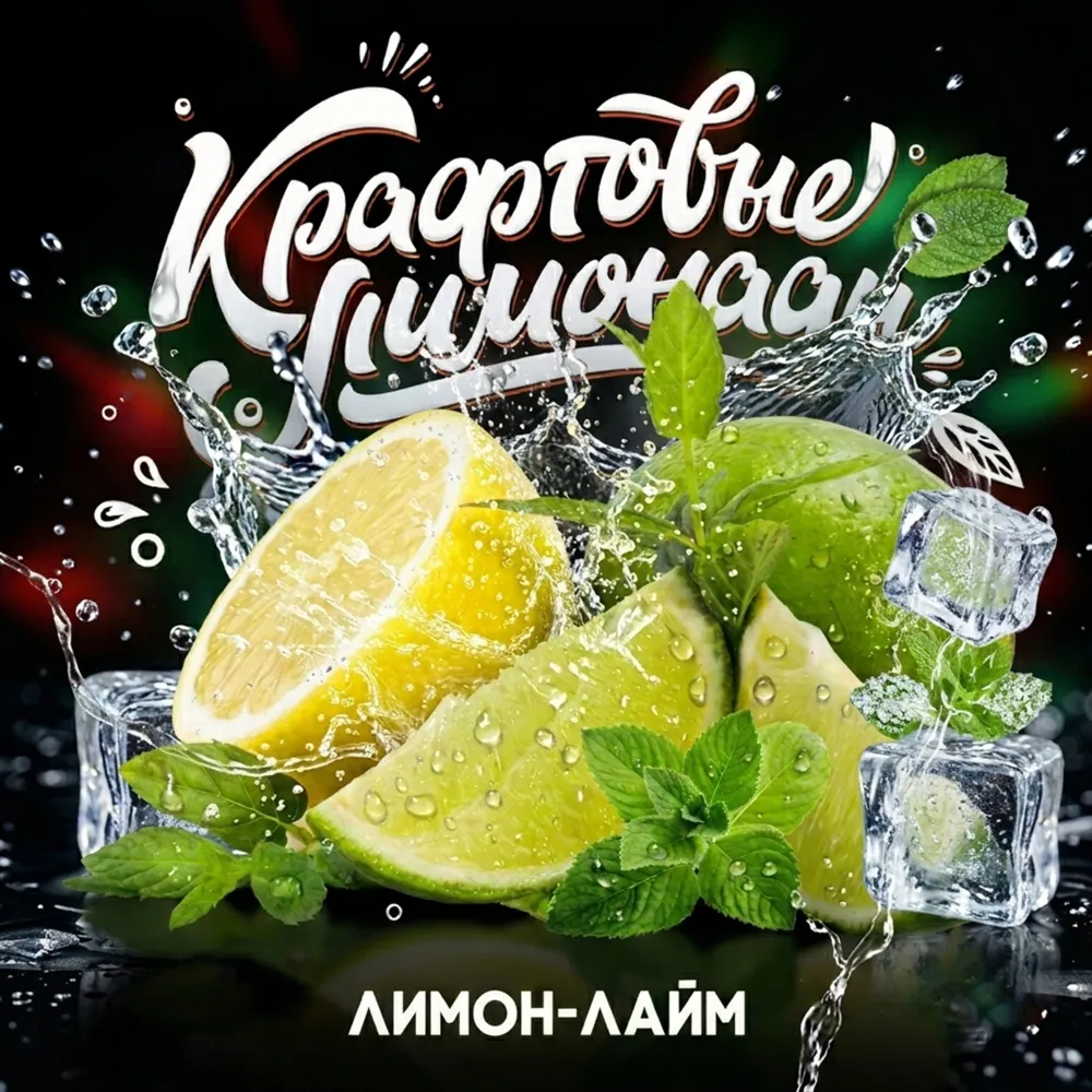 Напиток безалкогольный газированный низкокалорийный «Со вкусом лимона-лайма» ("КРАФТОВЫЕ ЛИМОНАДЫ") PET-KEG 30 A