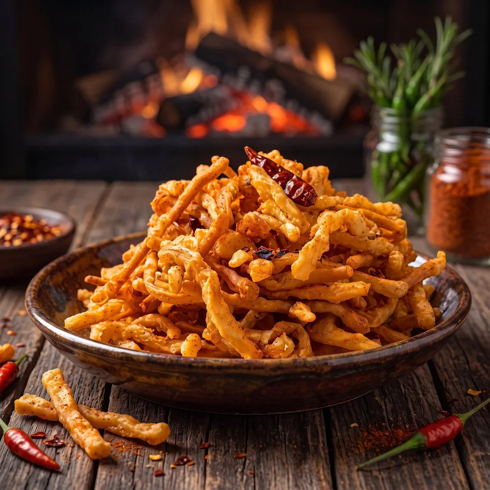 Сыр Жареный "Воздушный с остренькими тайскими специями" ТМ Вкуснярики шт/0,5 кг