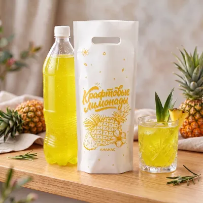 Напиток безалкогольный газированный низкокалорийный «Со вкусом ананаса» 1 упак. (6 ПЭТФ *1,5л)