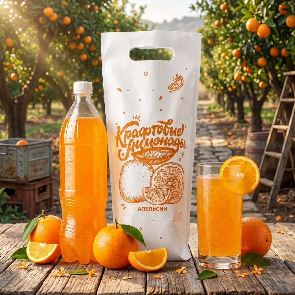 Напиток безалкогольный газированный низкокалорийный «Со вкусом апельсина» 1 упак. (6 ПЭТФ *1,5л)