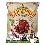 Сердечки куриные с чесноком в/к "Пенные истории" шт/70гр