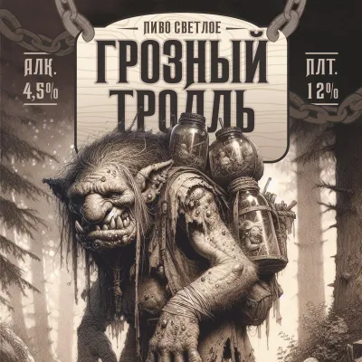 Грозный Тролль светлое пиво