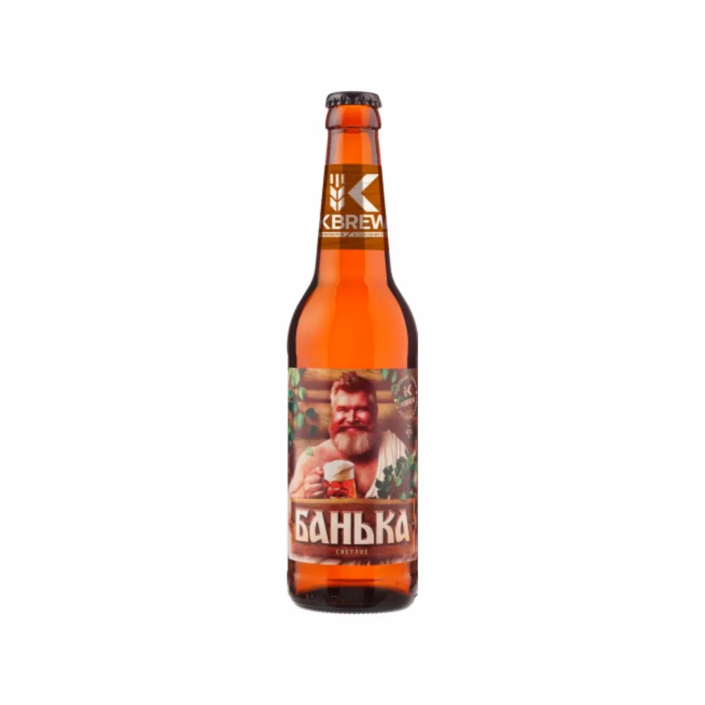 Пивной напиток "Банька" фильтрованный пастеризованный 0,45л ст.б/12 шт уп.