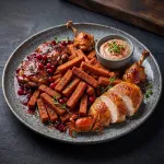 Гренки пшеничные "Курица в брусничном соусе" шт/1кг