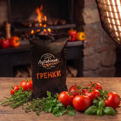 Гренки пшеничные "Томат и зелень" шт/1кг