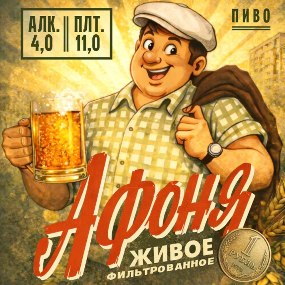 Афоня фильтрованное пиво