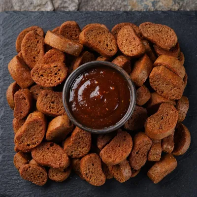 Гренки ржаные Дарницкие со вкусом "Барбекю"  шт. 0,5 кг/ "Чикорн"