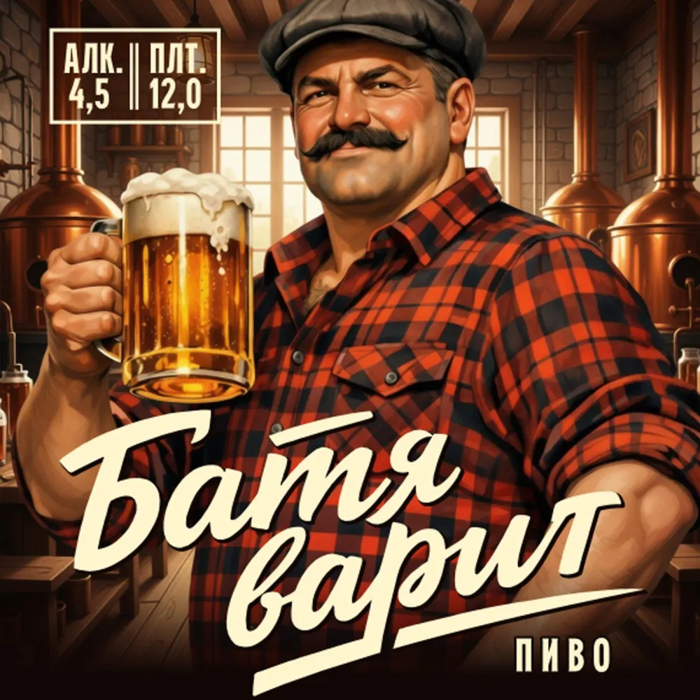 Батя варит светлое фильтрованное пиво