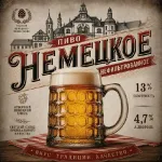 Немецкое светлое нефильтрованное пиво
