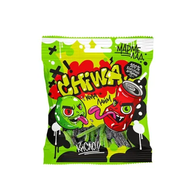CHIWA GRAFFITI КУСОЧКИ СПАГЕТТИ КОЛА И ЛАЙМ КИСЛЫЙ шт/90гр