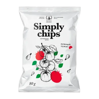 Чипсы картофельные Simply Chips Пряный томат шт/ 80г