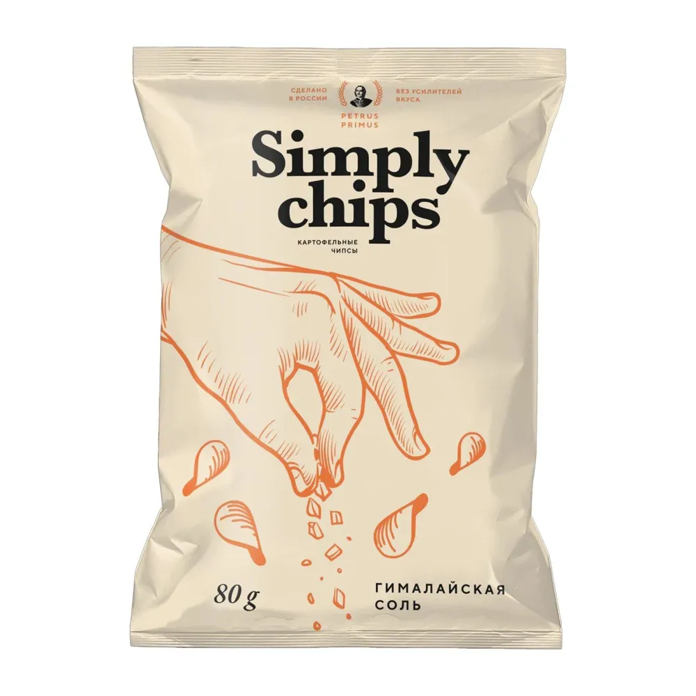 Чипсы картофельные Simply Chips Гималайская соль шт/ 80г