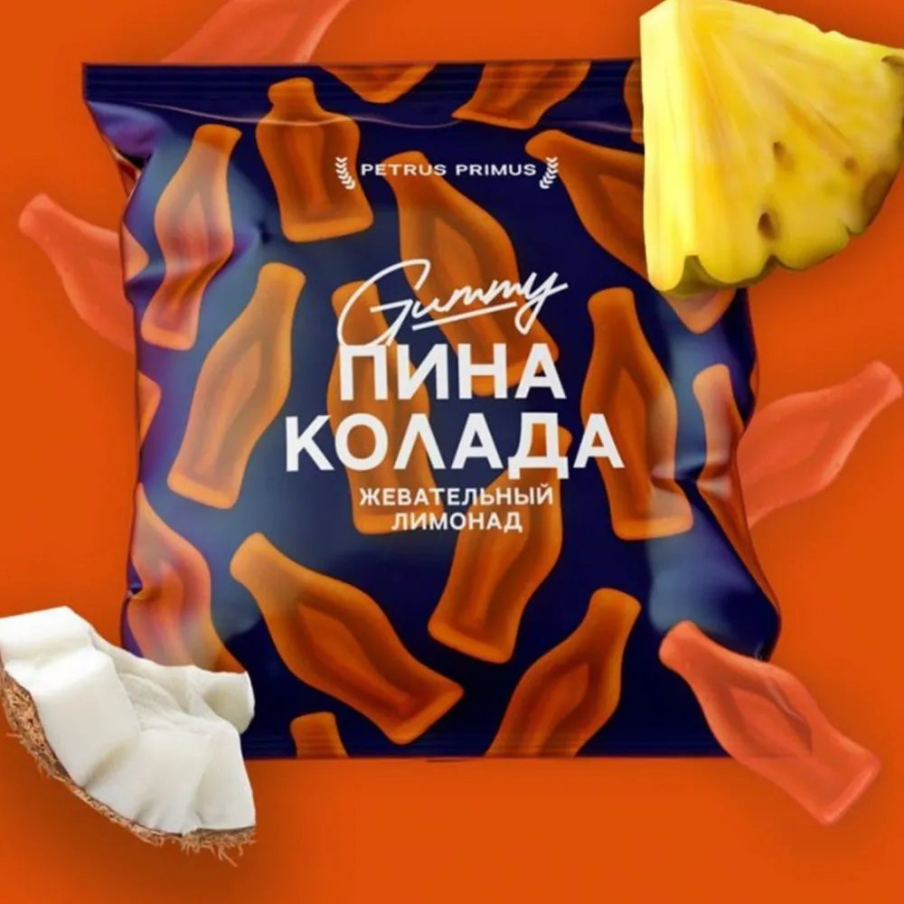 Жевательный мармелад Petrus Primus Gummy Пина колада шт/ 70 г