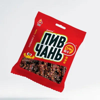 Джаузи пивчань пшеничные снеки "Колбаски с чили" шт/ 20 г