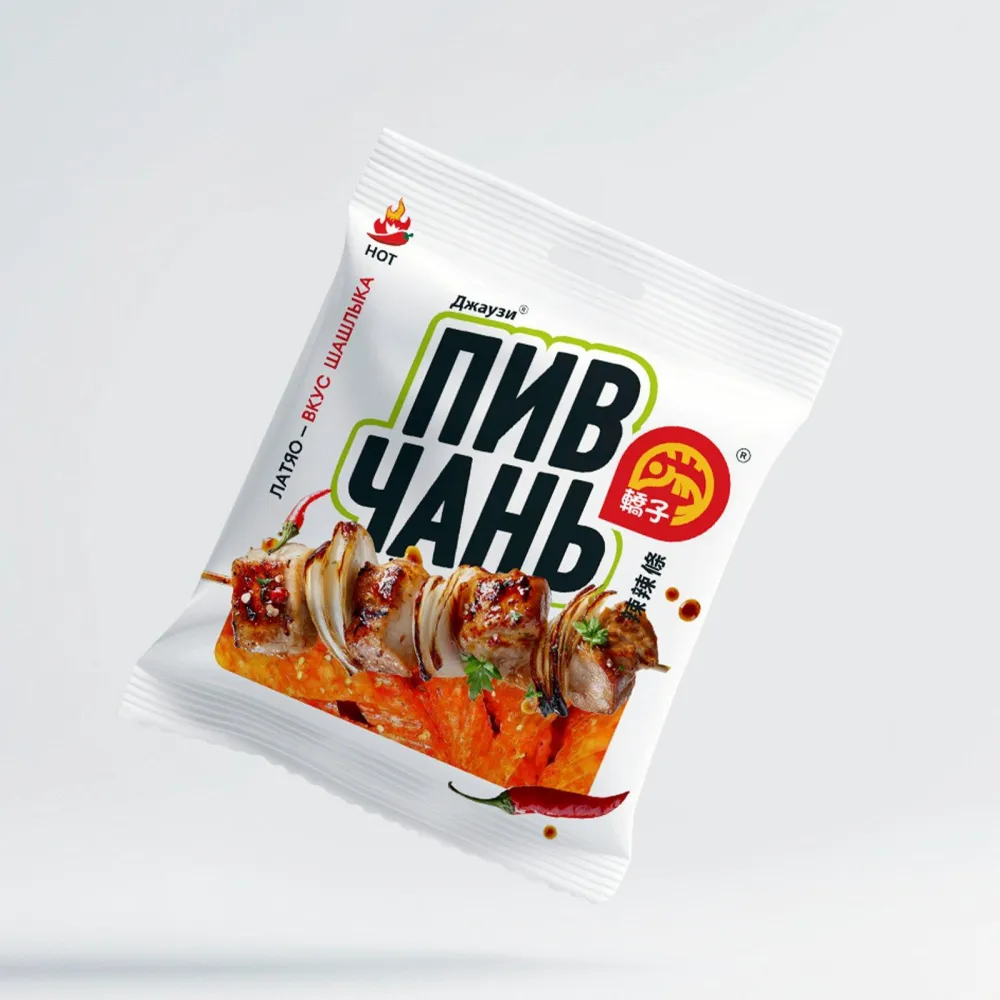 Джаузи пивчань пшеничные снеки "Шашлычок со сметаной и луком" шт/ 20 г