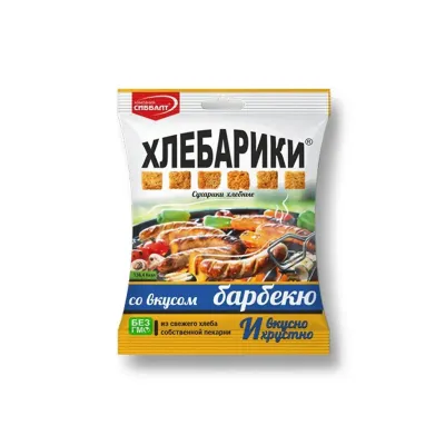 Сухарики хлебные со вкусом барбекю ХЛЕБАРИКИ шт/ 40гр