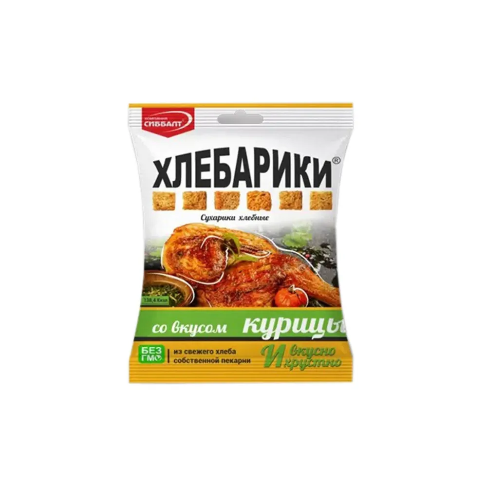 Сухарики хлебные со вкусом курицы ХЛЕБАРИКИ шт/ 40гр
