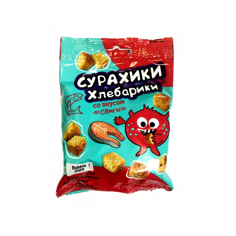Сухарики хлебные со вкусом семги ХЛЕБАРИКИ шт/ 40гр