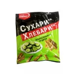 Сухарики хлебные со вкусом малосольного огурца ХЛЕБАРИки шт/ 80 гр