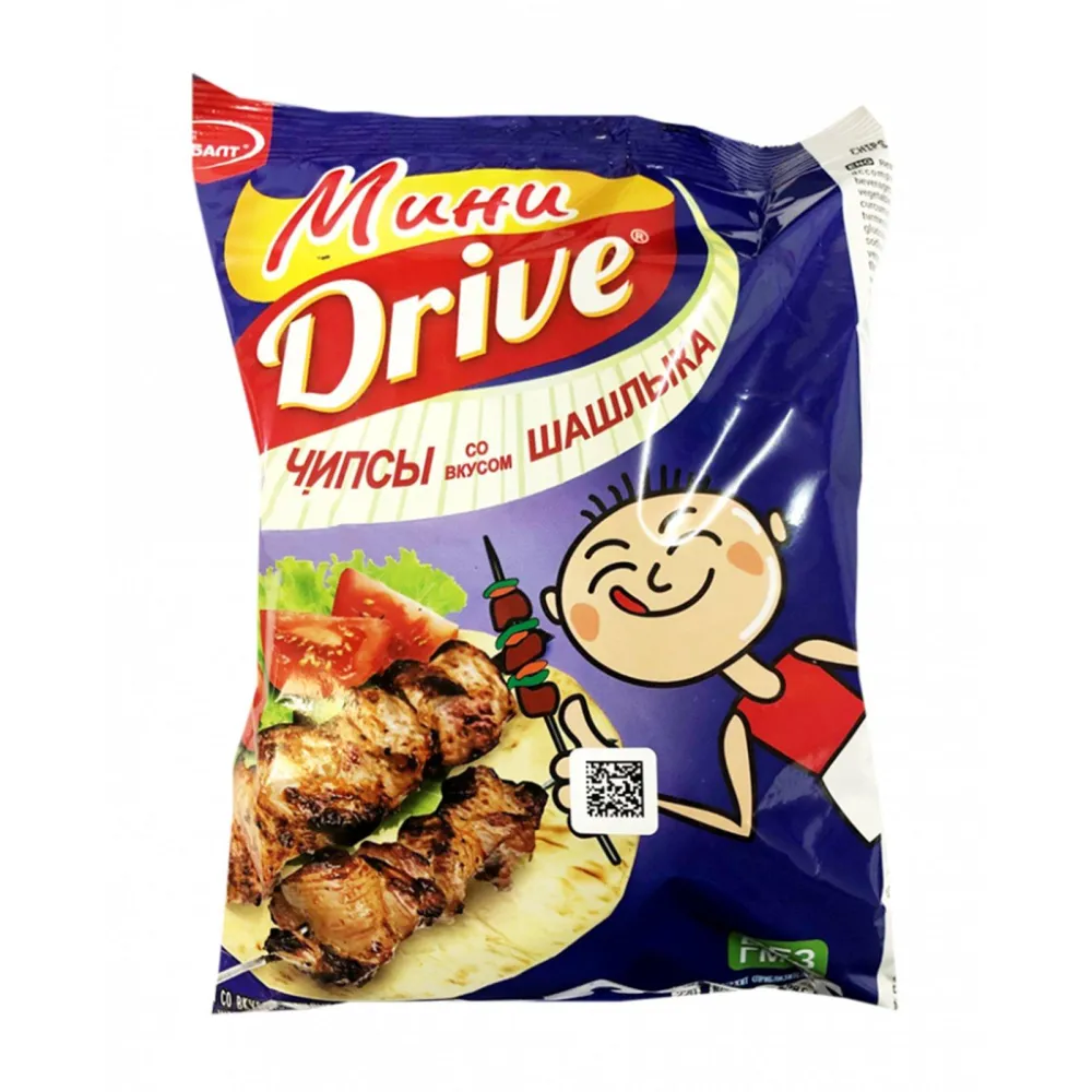 Чипсы со вкусом шашлыка Мини Drive шт/ 55 гр