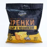 Гренки пшенично-ржаные "Сыр с чесноком", п/э пакет, 100 гр