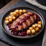 Сухарики пшеничные "Утка в брусничном соусе" кубик  кг
