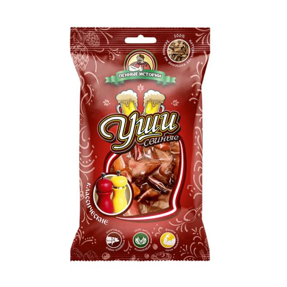 Ушки свиные классические в/к"Пенные истории" шт/80гр