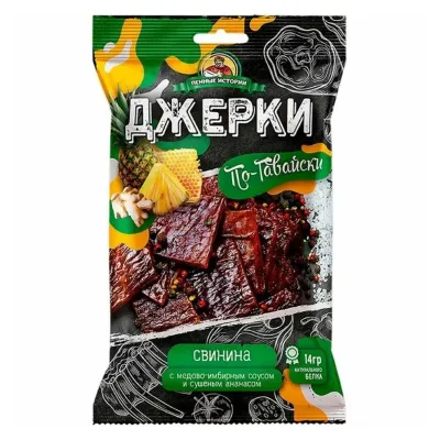 Джерки свиные "по-Гавайски" "Пенные истории" шт/45гр